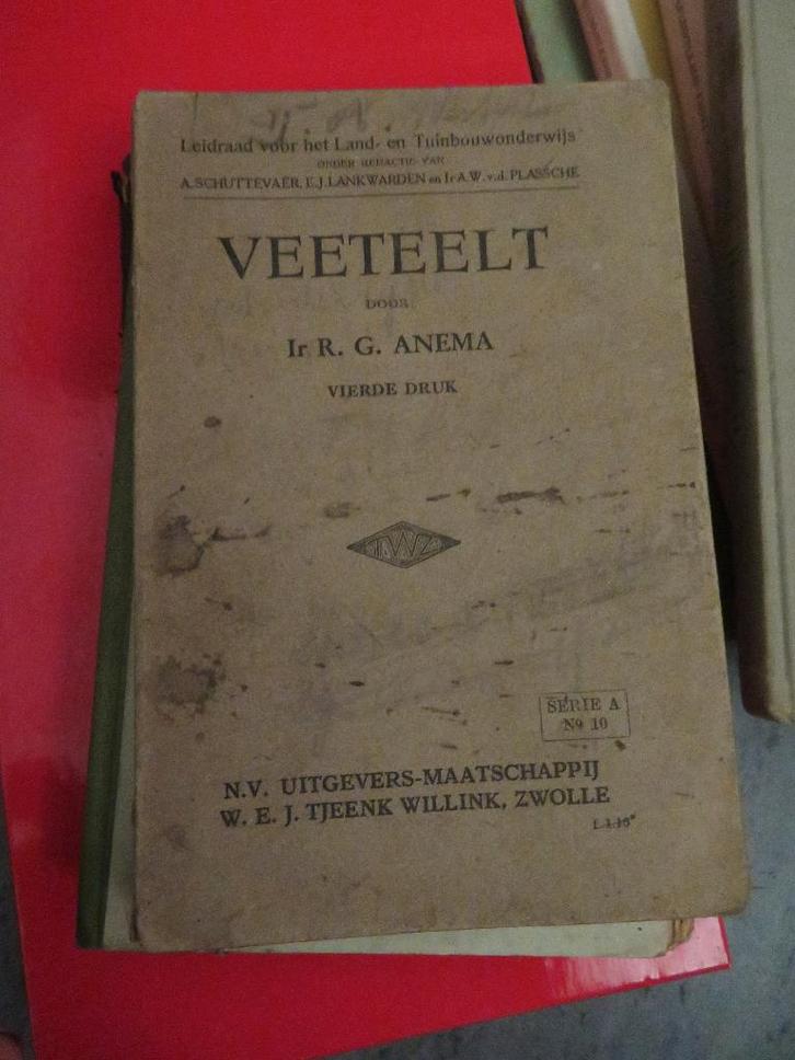 oude tuinbouwboeken schei- natuurkunde, bemestingsleer enz., Antiek en Kunst, Antiek | Boeken en Bijbels, Verzenden