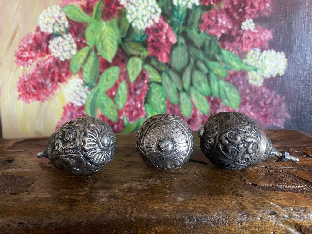 Set van 3 deurknoppen uit India, Ophalen of Verzenden