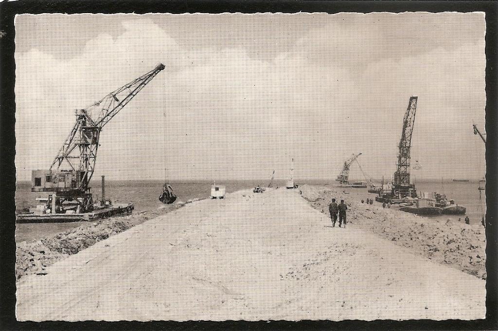 Zuiderzee, Dijkbouw, Ophalen of Verzenden, 1940 tot 1960, Ongelopen, Gelderland