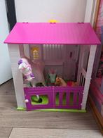 Leuke speelgoed paardenstal met paarden en accessoires, Ophalen of Verzenden, Gebruikt, Meisje