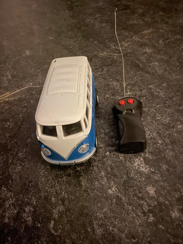 RC Volkswagen T1 Bus - Blauw/Wit (getest), Gebruikt, Auto, 1:32 tot 1:50, Ophalen