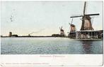 Zaandam vanaf de molens Zaanse Schans, verzonden 1908,, Verzenden, Voor 1920, Gelopen, Noord-Holland