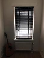 Zwarte houten Jaloezieën 148x80 cm (LxB), Huis en Inrichting, Stoffering | Gordijnen en Lamellen, Ophalen, Zo goed als nieuw, 150 tot 200 cm