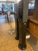 Stijlvolle Zwarte Vloerstaande Speakers - Set van 2, Gebruikt, Voorheuvel 48, 60 tot 120 watt, Kringloop