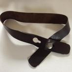 Leren riem, Ophalen of Verzenden, Zo goed als nieuw, Bruin, 80 tot 90 cm