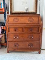 Indonesische bueaukast, Ophalen, Met klep(pen), 50 tot 100 cm, Zo goed als nieuw