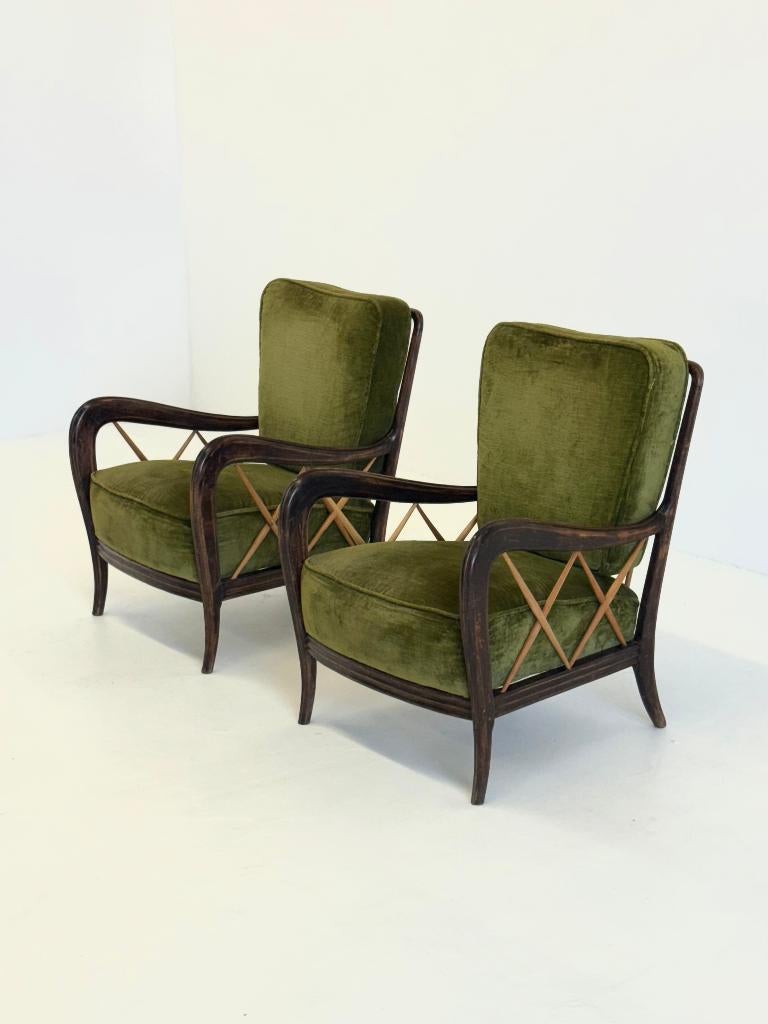 Paolo Buffa Italiaanse Art Deco Fauteuils, Huis en Inrichting, Fauteuils, Ophalen, Overige materialen, -, Minder dan 75 cm