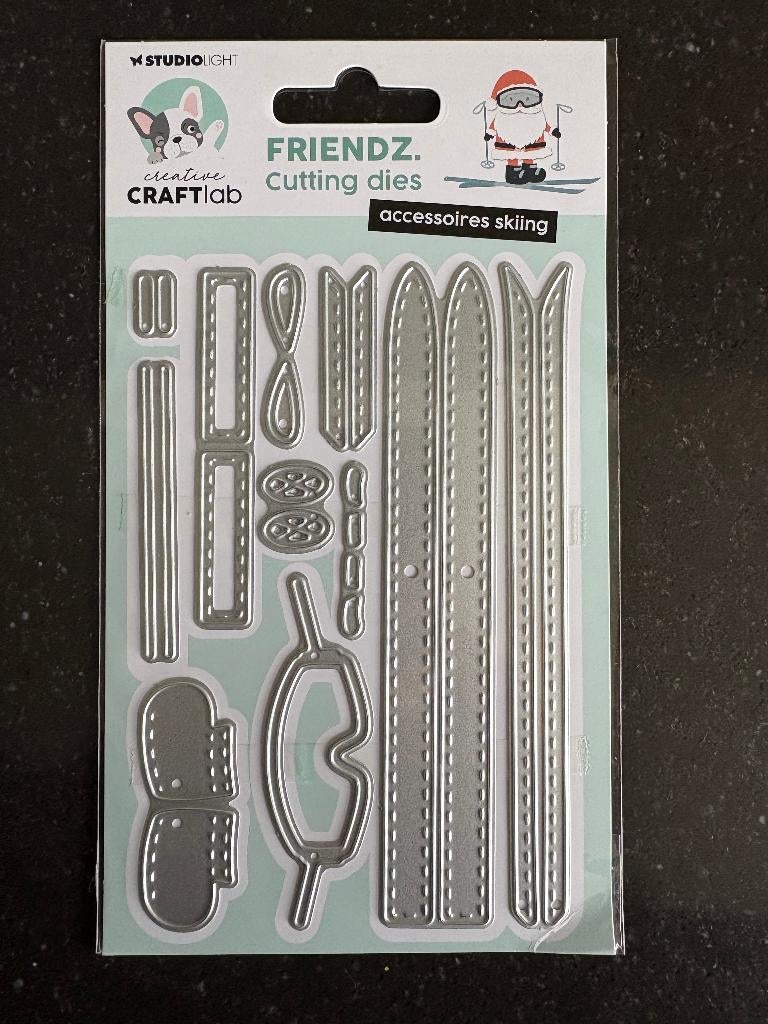 Nieuw StudioLight Craftlab Friendz Accessoires skiing (36a), Hobby en Vrije tijd, Kaarten | Zelf maken, Ophalen of Verzenden, Nieuw