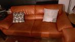 Mooie leren 3-zits bank - 2 meter breed, Huis en Inrichting, Ophalen, Gebruikt, 150 tot 200 cm, Driepersoons