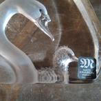 Vintage  Mats Jonasson kristallen sculptuur zwanen. Sweden, Ophalen of Verzenden