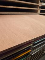 Partij mahonie sapele 4mm dubbelzijdig gefineerd mdf 122x244, Ophalen, Nieuw, Hout, Minder dan 20 mm