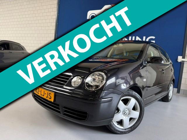 Volkswagen Polo 1.4 16V Highline / bj.2003 / 5 deurs / 1e ei, Voorwielaandrijving, 4 cilinders, Zwart, Origineel Nederlands