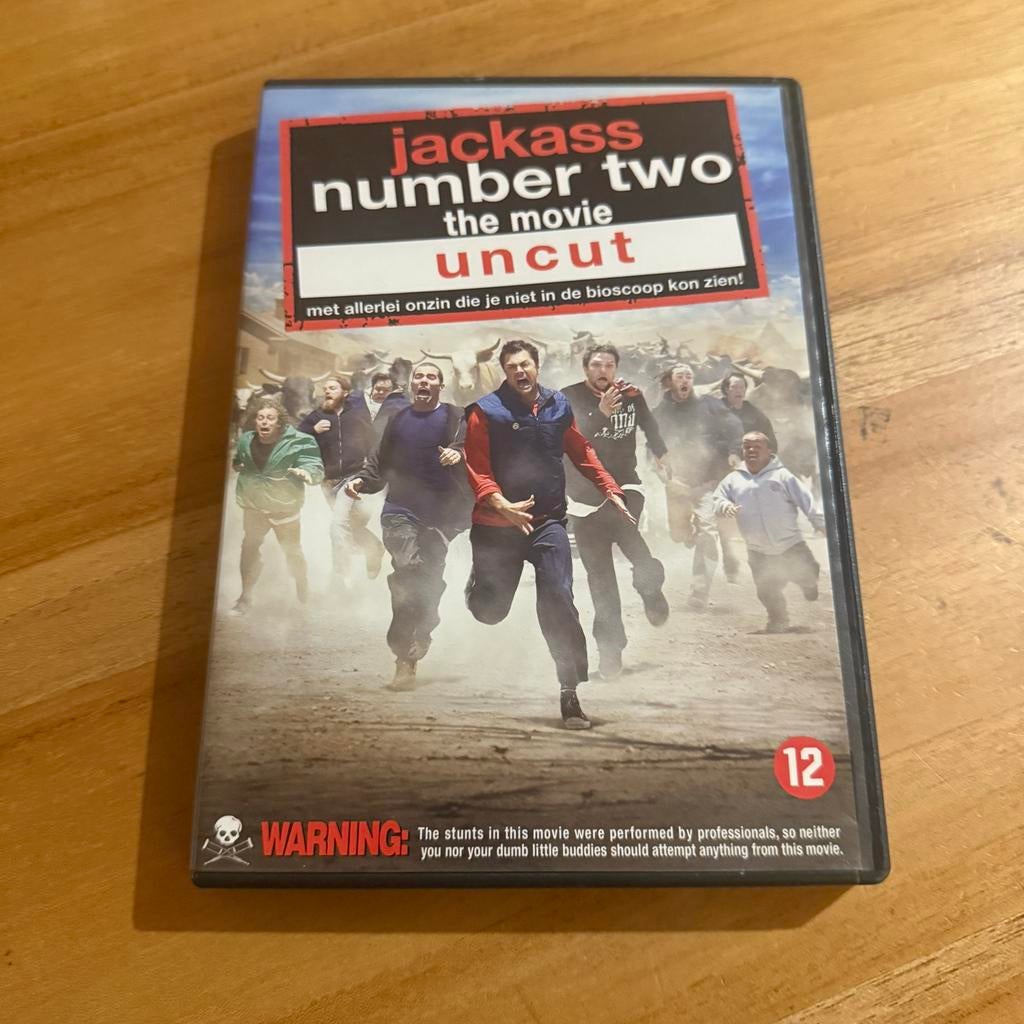 Jackass Number Two Uncut DVD, Vanaf 12 jaar, Ophalen of Verzenden, Gebruikt
