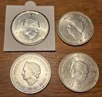 4x Zilveren 10 Gulden Munt Juliana 1970 Nederland Herrijst, Koningin Juliana, Zilver, Ophalen of Verzenden, Losse munt