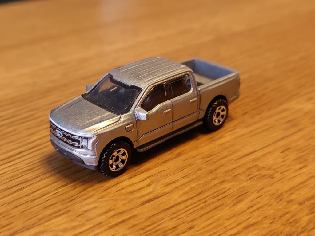 Matchbox Ford F150 Lightning ZILVER, Ophalen of Verzenden, Zo goed als nieuw, Auto