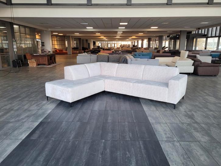 ❤️ VERKOCHT boucle creme velvet hoekbank 305x230 | BEZORGEN, Huis en Inrichting, Banken | Bankstellen, Nieuw, Hoekbank, Vierpersoons of meer