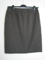 Zeer elegante rechte taupe rok FRANK WALDER 38 snazzeys, Maat 38/40 (M), Bruin, Verzenden, Nieuw