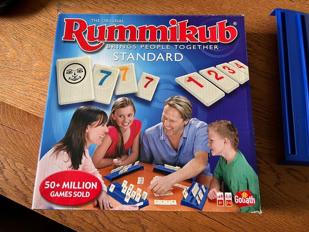 Rummikub standard. Rummikub grote doos. Blauwe variant, Ophalen of Verzenden, Zo goed als nieuw
