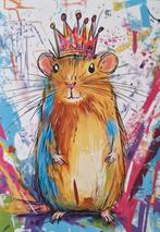 Cavia met kroon graffiti Ansichtkaart, Verzamelen, Verzenden, 1980 tot heden, Ongelopen, Overige thema's