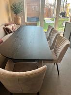 6 eetkamerstoelen zo goed als nieuw, Huis en Inrichting, Ophalen, Overige kleuren, Zo goed als nieuw, Stof