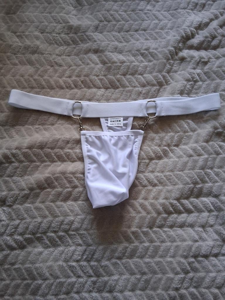 Nieuwe herenstring maat L., Kleding | Heren, Ondergoed, Ophalen of Verzenden, Wit, Slip