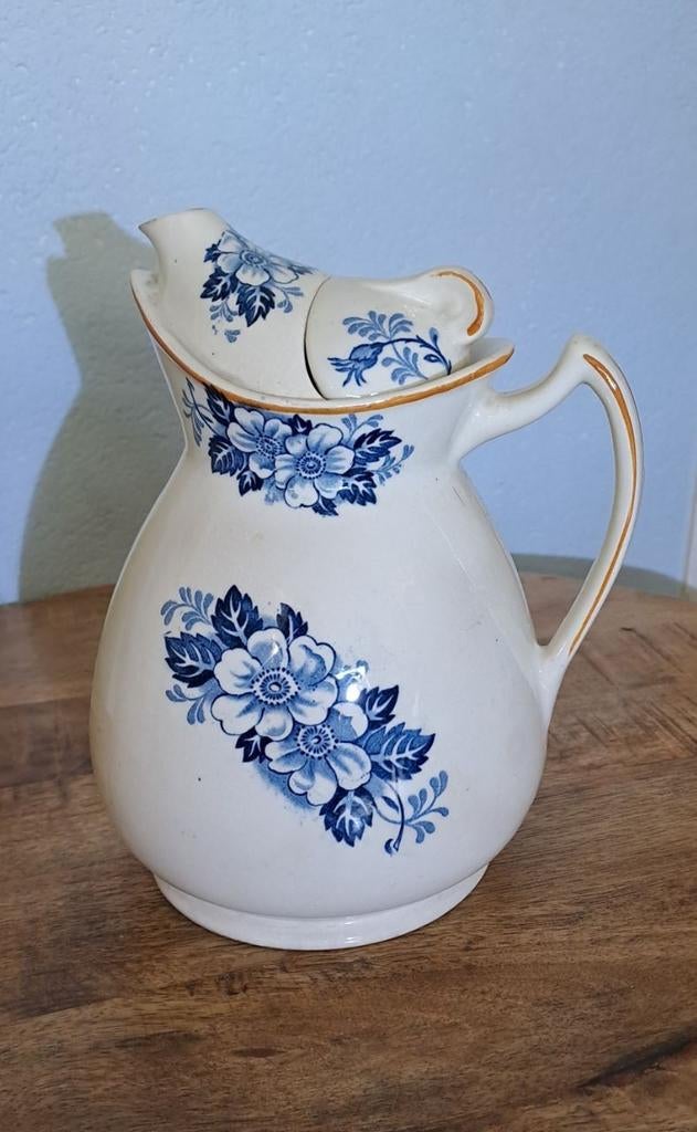 Antieke Wood & Sons Bursley Ware 'Sterling' Kan met Deksel, Ophalen of Verzenden