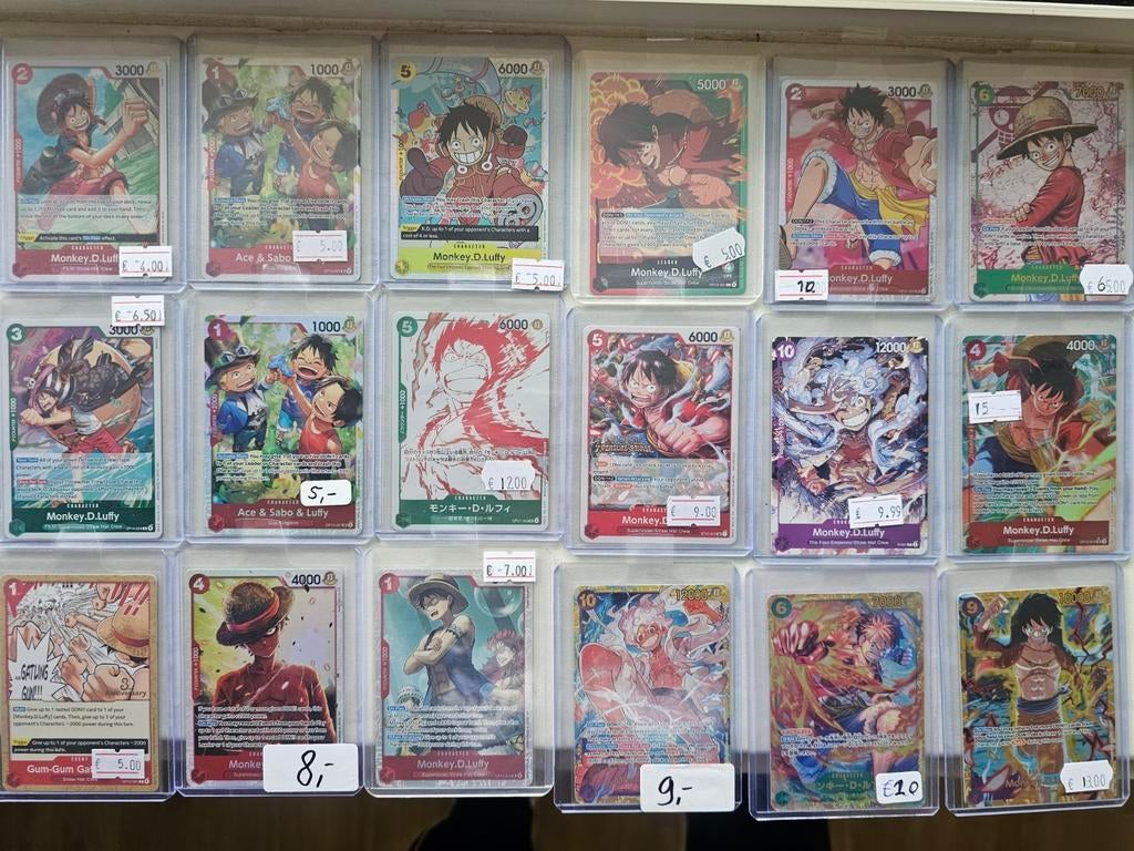 Tekoop of teruil aangeboden
One Piece TCG cards, Ophalen of Verzenden, Meerdere kaarten, Foil