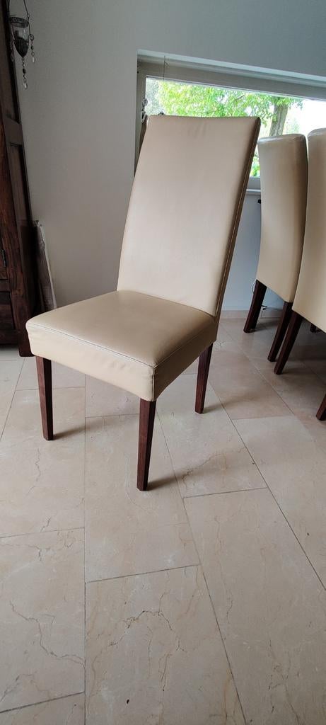 Eetkamerstoelen, Huis en Inrichting, Stoelen, Ophalen, Gebruikt, Leer