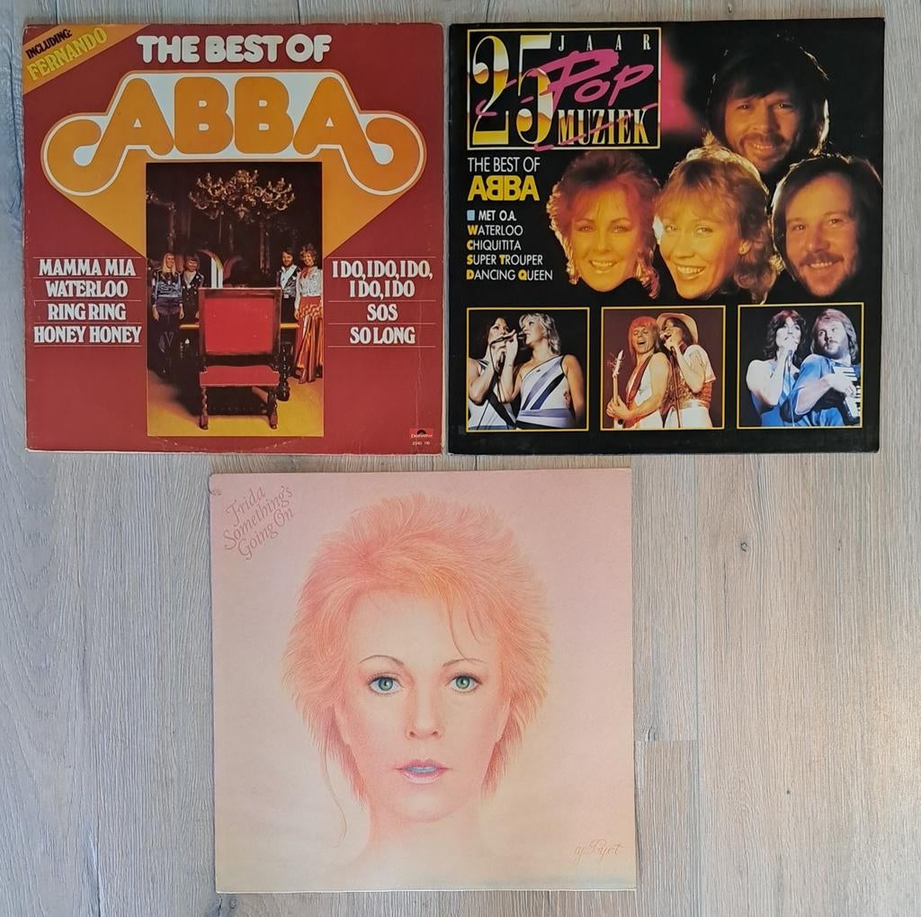ABBA Vinyl LP Collectie: The Best Of & Frida Solo, Cd's en Dvd's, Vinyl | Pop, Ophalen of Verzenden, 1980 tot 2000, Gebruikt, 12 inch