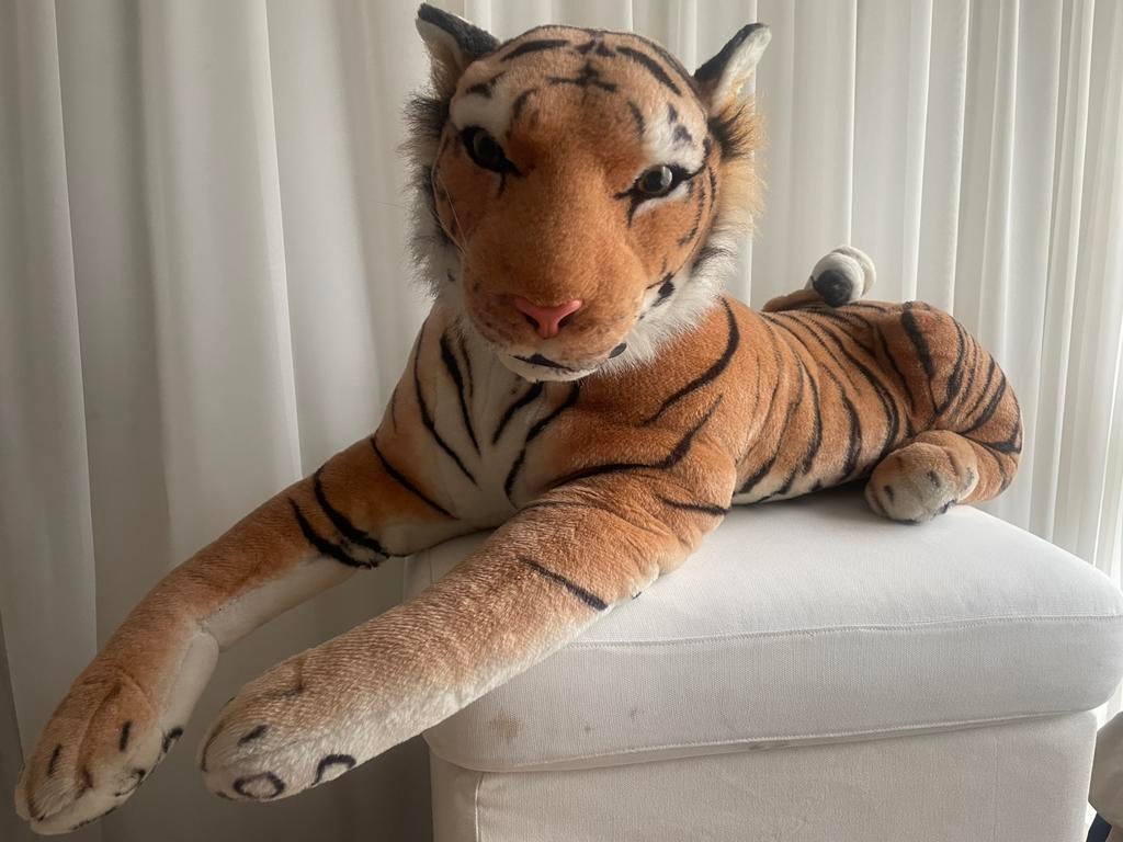 Knuffel Tijger zoekt nieuw huisje, Verzamelen, Beelden en Beeldjes, Ophalen, Zo goed als nieuw, Dier