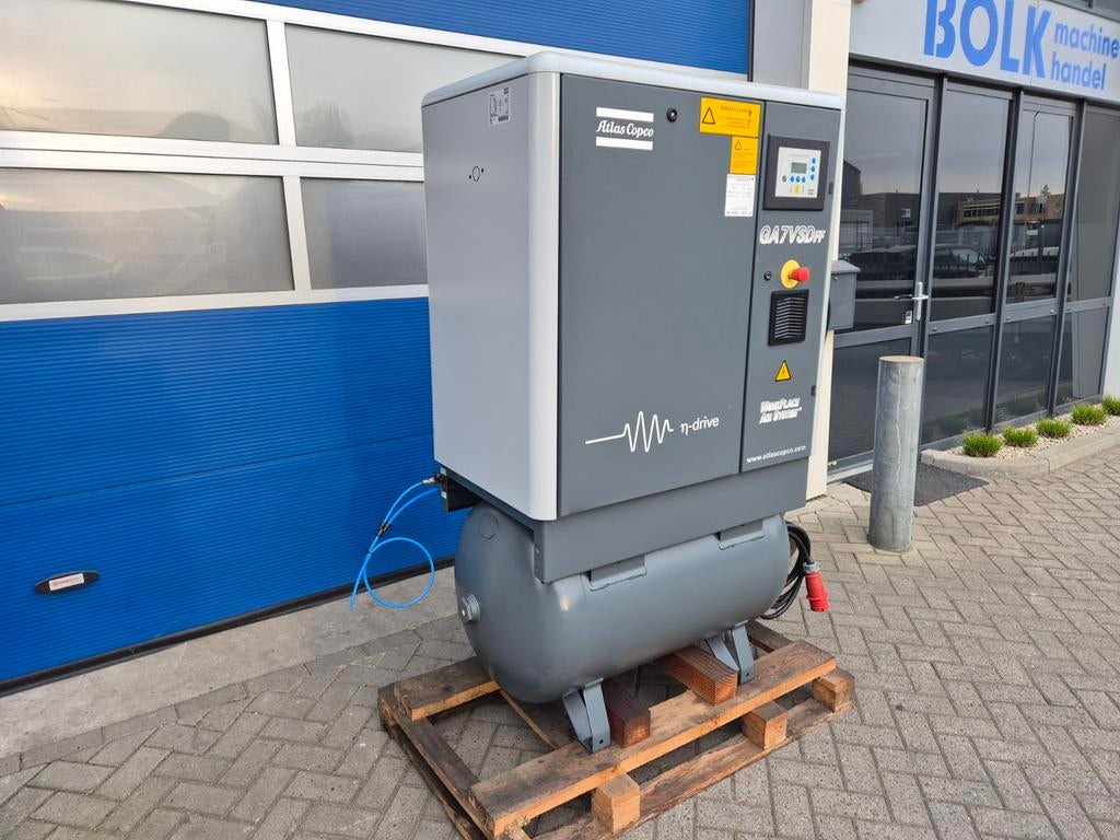 Atlas Copco GA7VSDff 7,5KW Schroefcompressor in nette staat!, Doe-het-zelf en Verbouw, Atlas Copco, Info@bolkmachinehandel.nl