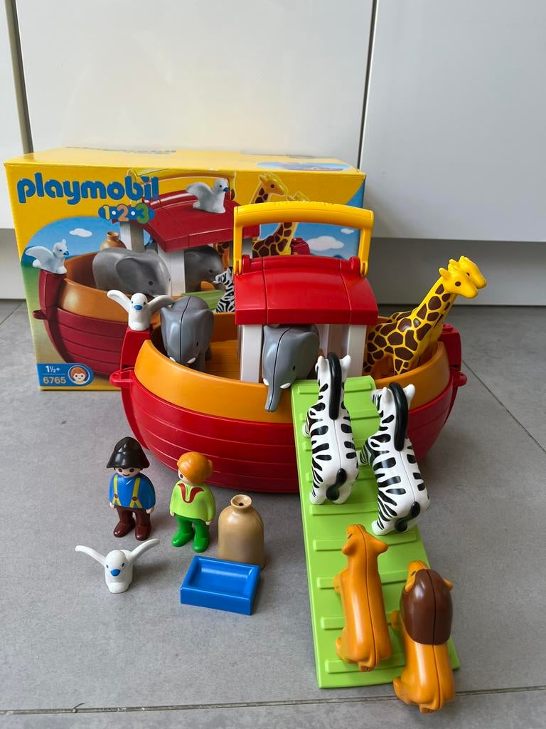 Playmobil 123 meeneem Ark v Noach compleet! Als nieuw!, Ophalen of Verzenden, Zo goed als nieuw, Complete set