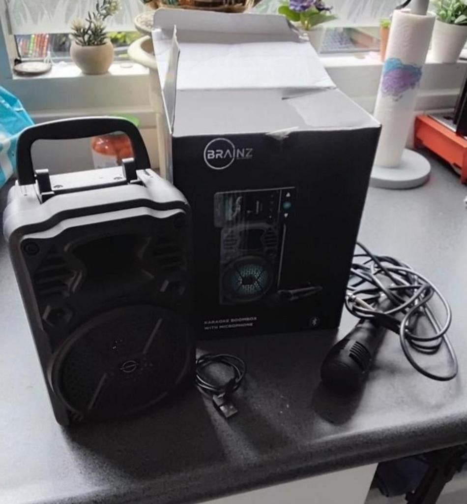 ZGAN mini karaoke set kompleet Bluetooth, Ophalen, Zo goed als nieuw, Complete set