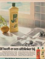 retro reclame 1986 Jif schuurmiddel nu twee soorten, Verzamelen, Verzenden, Overige typen