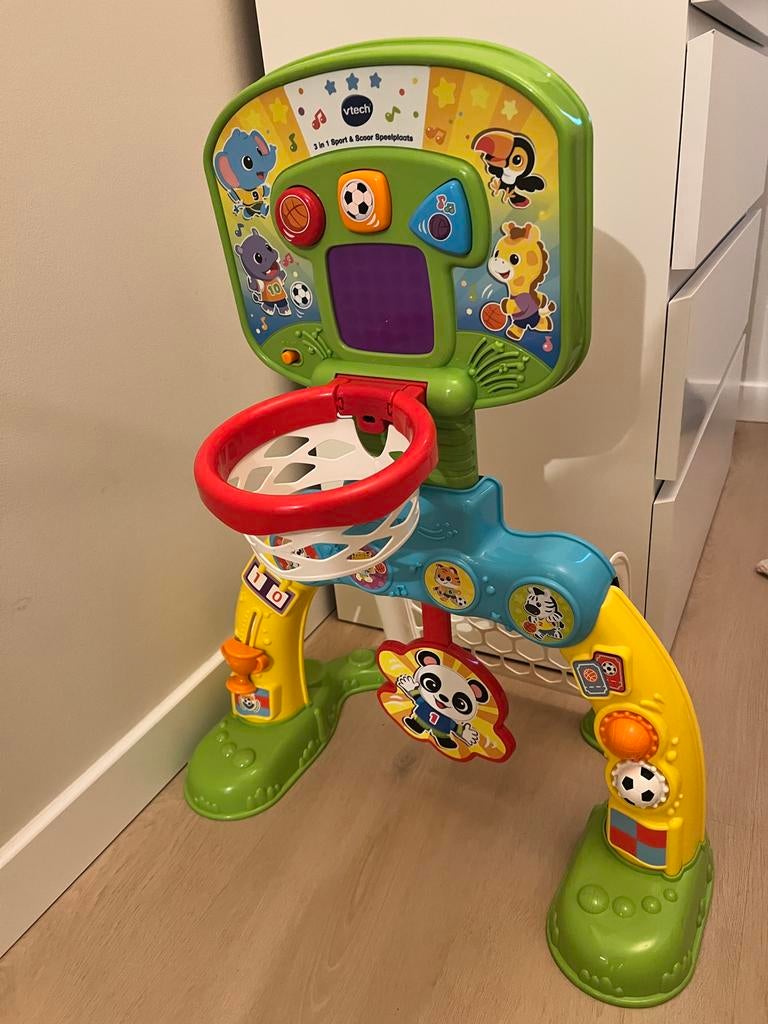 Vtech 3 in 1 sport & scoor speelplaats, Kinderen en Baby's, Speelgoed | Vtech, Ophalen, Zo goed als nieuw, 6 maanden tot 2 jaar