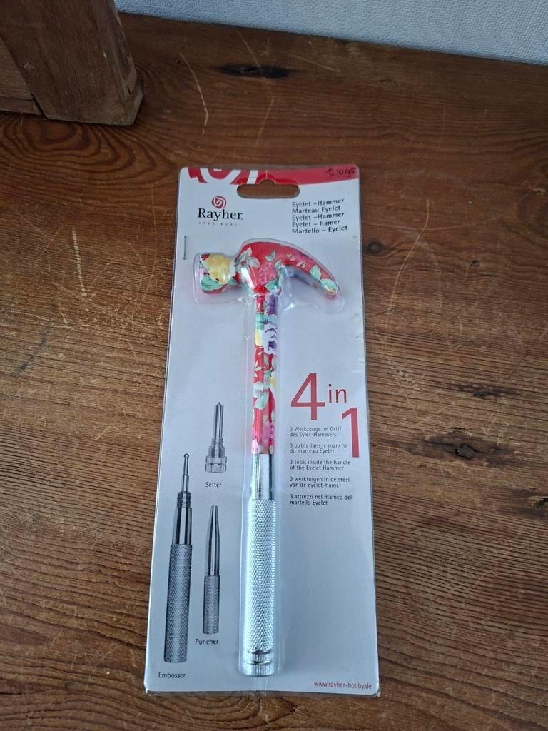 Rayher 4-in-1 Eyelet Hamer Hobby Gereedschap, Ophalen of Verzenden, Nieuw