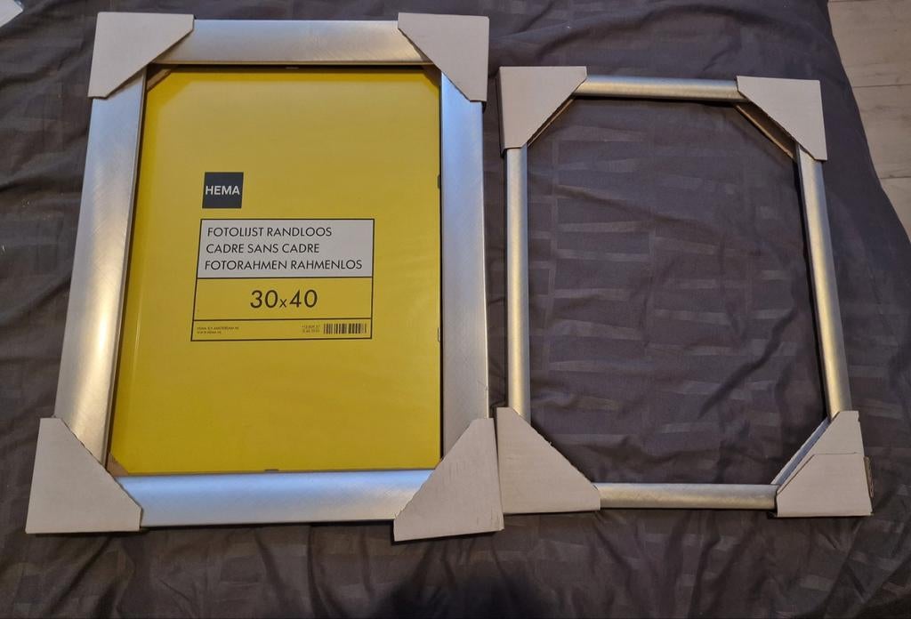2 nieuwe foto lijsten te koop, Minder dan 50 cm, Nieuw, Ophalen of Verzenden, Minder dan 50 cm