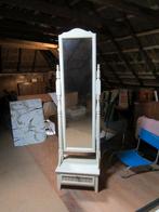 Passpiegel met lade, Ophalen, Gebruikt, 150 tot 200 cm, Rechthoekig