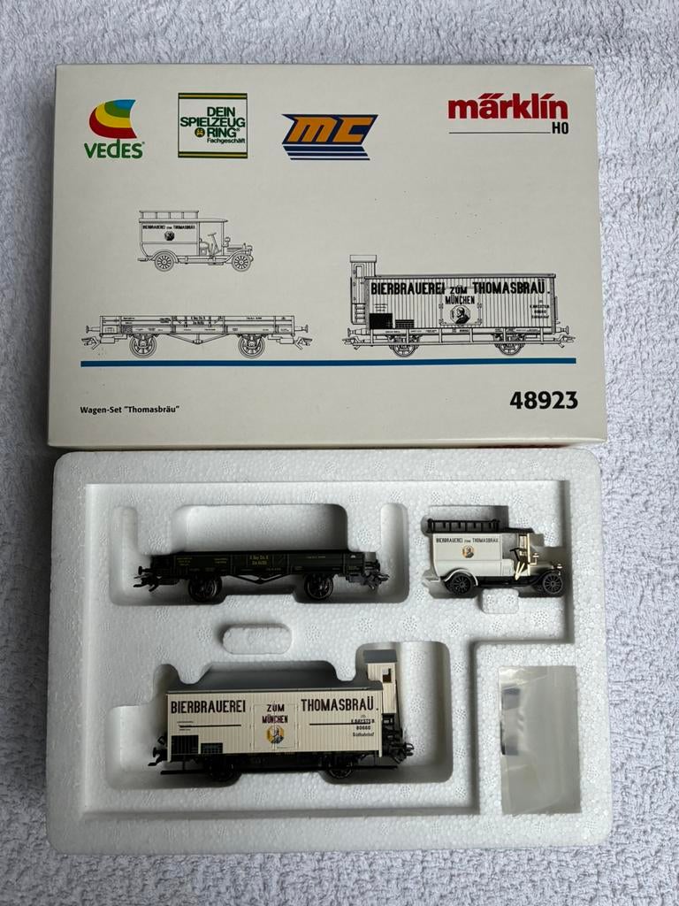 Märklin 48923 H0 Goederenwagenset 'Bierbrauerei Thomasbraü', Wisselstroom, Ophalen of Verzenden, Märklin, Nieuw