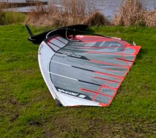 Patrik Race+ 8.4m² windsurfzeil, Ophalen, Gebruikt, Zeil, 7 m² of meer