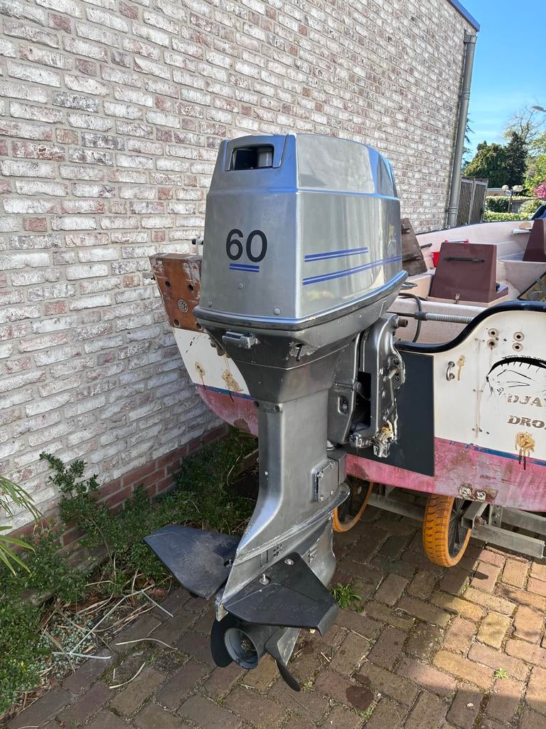 Evinrude buitenboordmotor 60 pk - Gebruikt, Ophalen, Gebruikt, 30 pk of meer, Buitenboordmotor