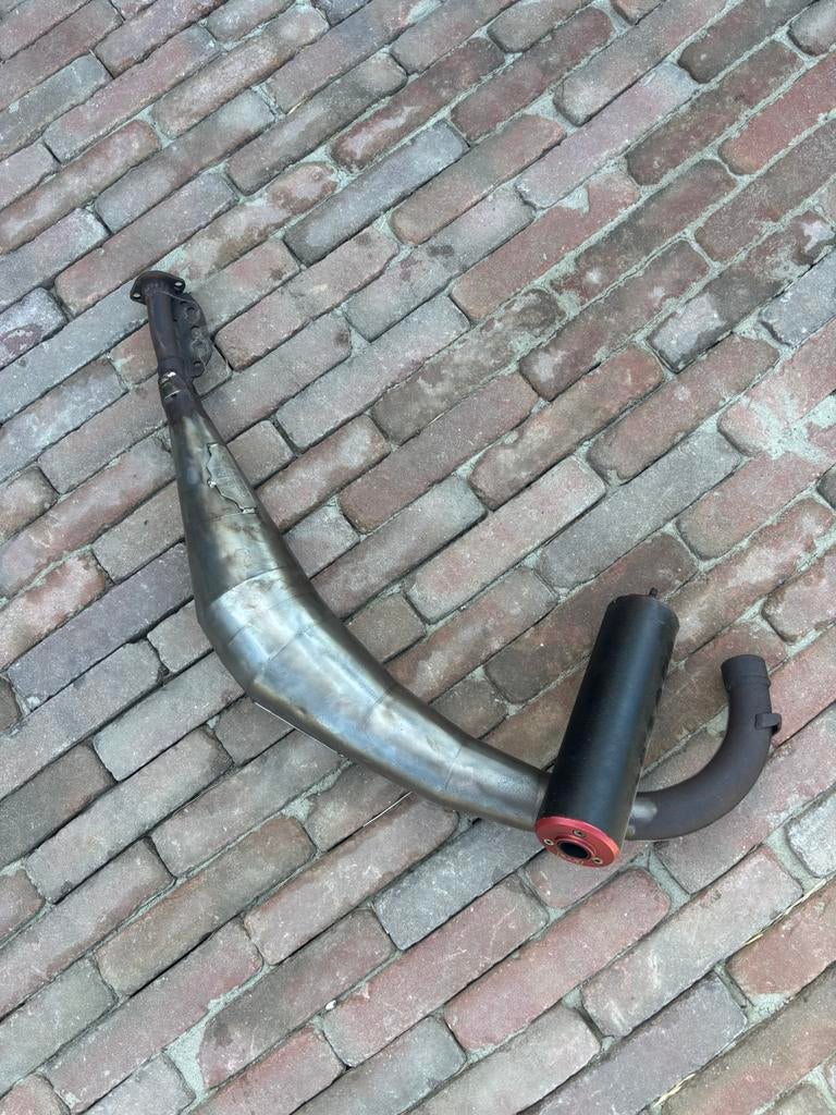 stage 6 50-70 uitlaat, Fietsen en Brommers, Brommeronderdelen | Algemeen, Ophalen, Zo goed als nieuw, Uitlaat