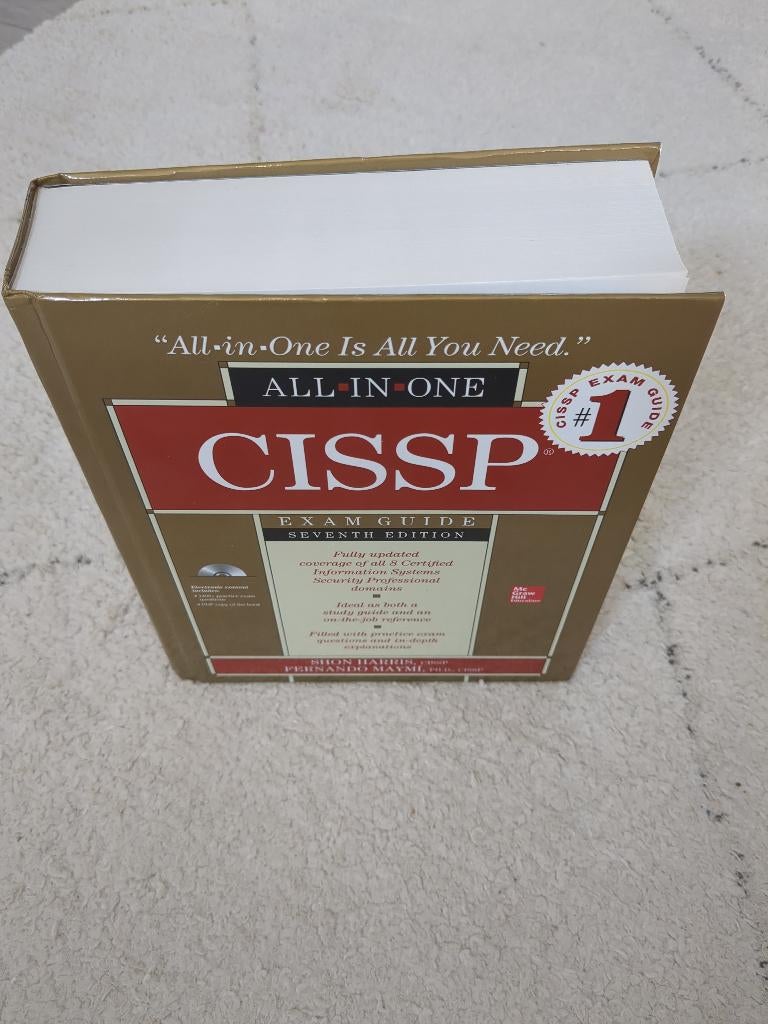 CISSP All In One Exam Guide Seventh Edition, Gelezen, WO, Beta, Shon Harris