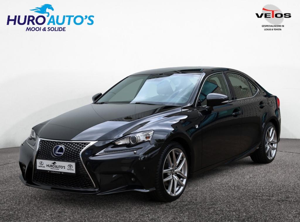Lexus IS 300h F Sport Line | Stoelventilatie | Leder | Elekt, Auto's, Lexus, Automaat, 12 maanden, Gebruikt, Zwart