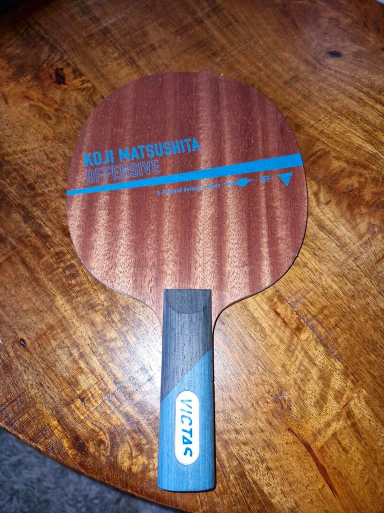 Koji Matshushita Offensive tafeltennisframe, Sport en Fitness, Tafeltennis, Ophalen of Verzenden, Zo goed als nieuw, Net, Batje(s) of Balletje(s)