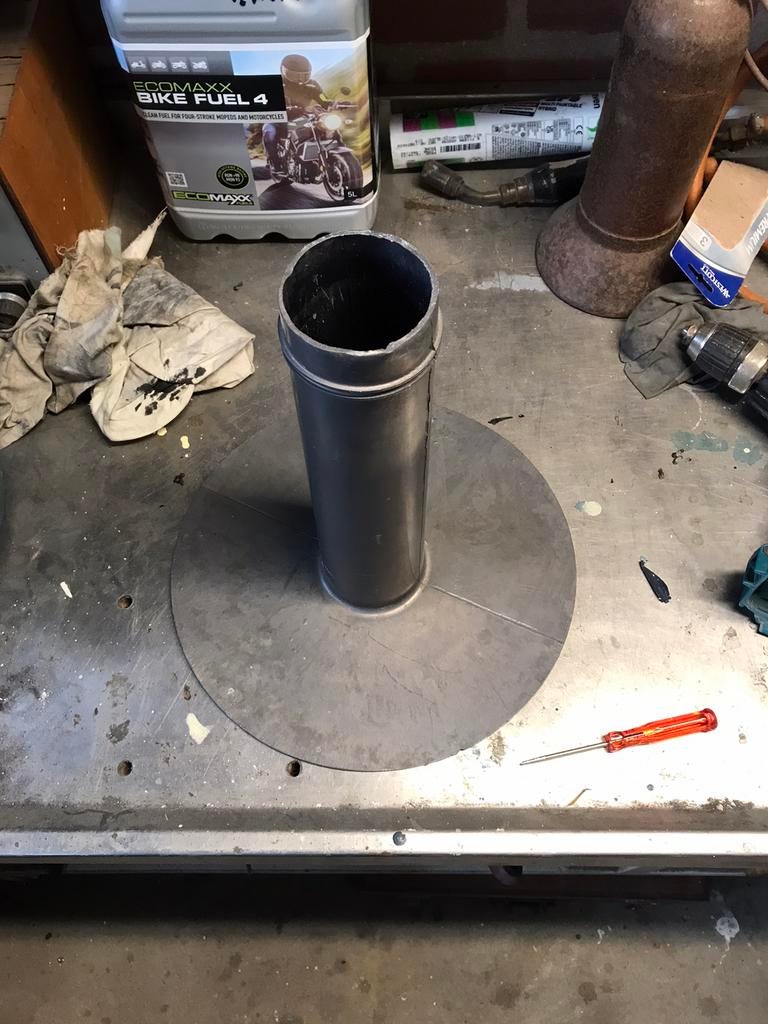 ONDERUITLOOP LOOD - 300MM Voor 80mm pijp, Verzenden, 60 tot 80 mm, Nieuw, Minder dan 2 meter