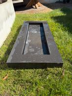 Natuursteen wasbak voor badkamermeubel, Ophalen, Gebruikt, Zwart, Overige typen