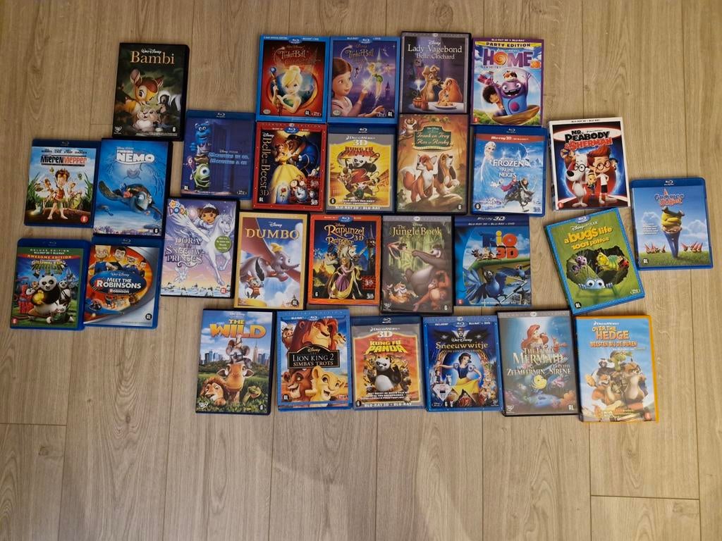 Pakket van 28 x  (oa disney) (Blue ray) dvd, Ophalen of Verzenden