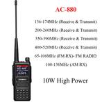 ANYSECU AC-880 6 Band VHF UHF Transceiver + AIR AM, Telecommunicatie, Zenders en Ontvangers, Zo goed als nieuw, Zender en Ontvanger