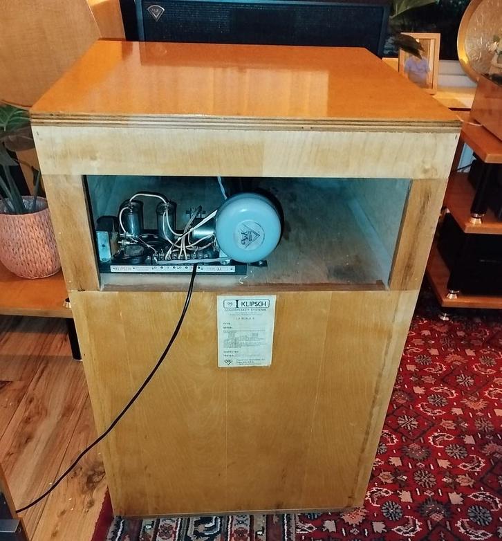 klipsch Heritage La Scala E originele 1968/1975 Top staat!, Audio, Tv en Foto, Luidsprekers, Zo goed als nieuw, Front, Rear of Stereo speakers